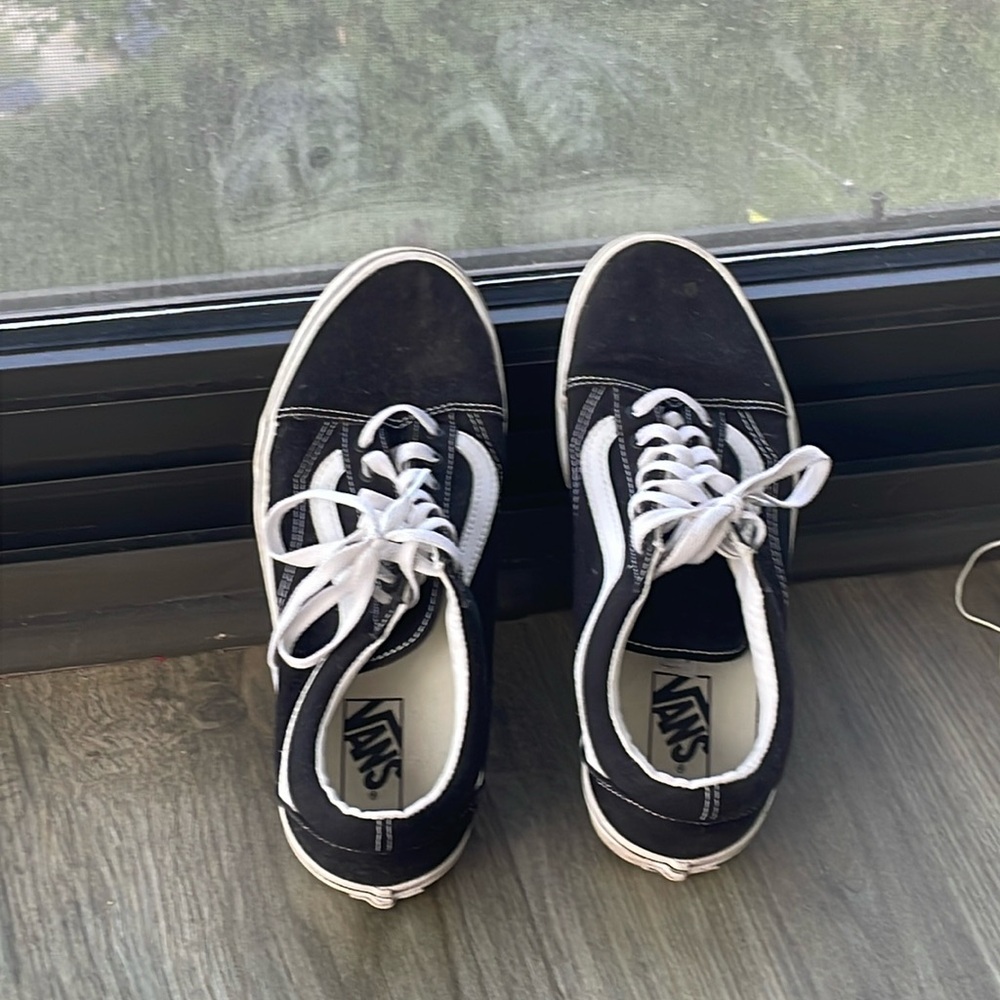 Hardly worn black vans classic low, women’s size 10.5